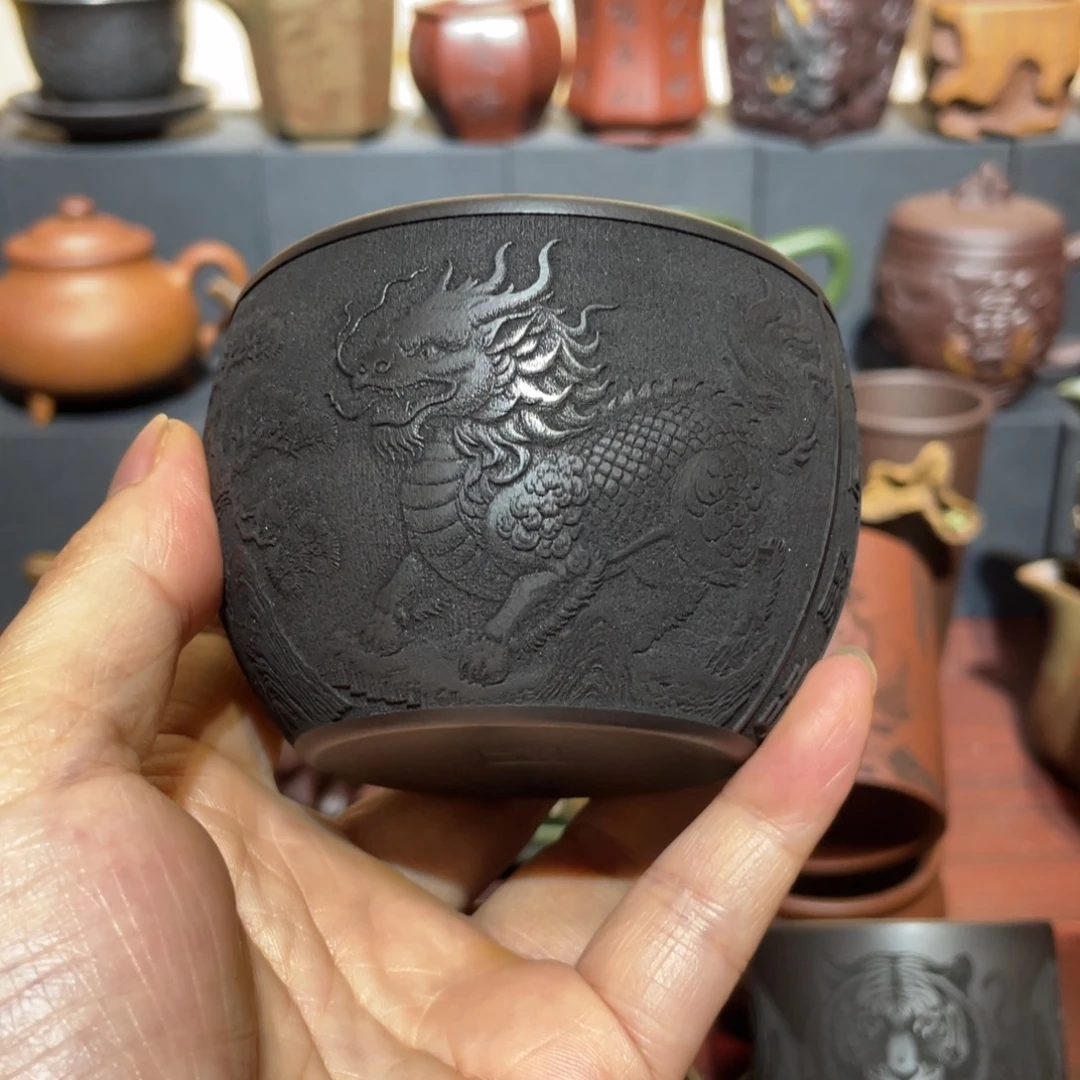原矿紫砂手工主人杯
