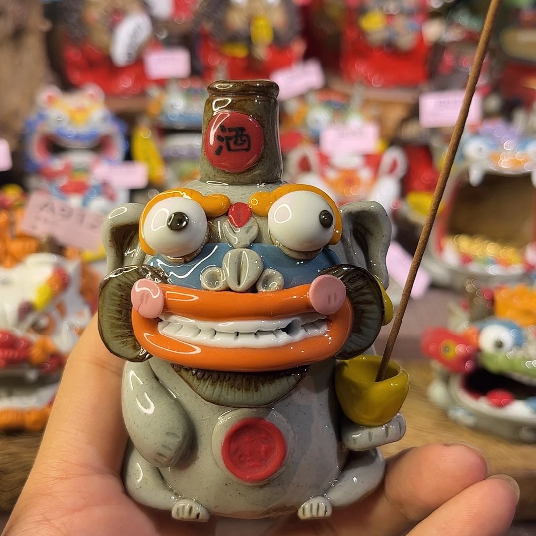 泥塑纯手工茶宠摆件