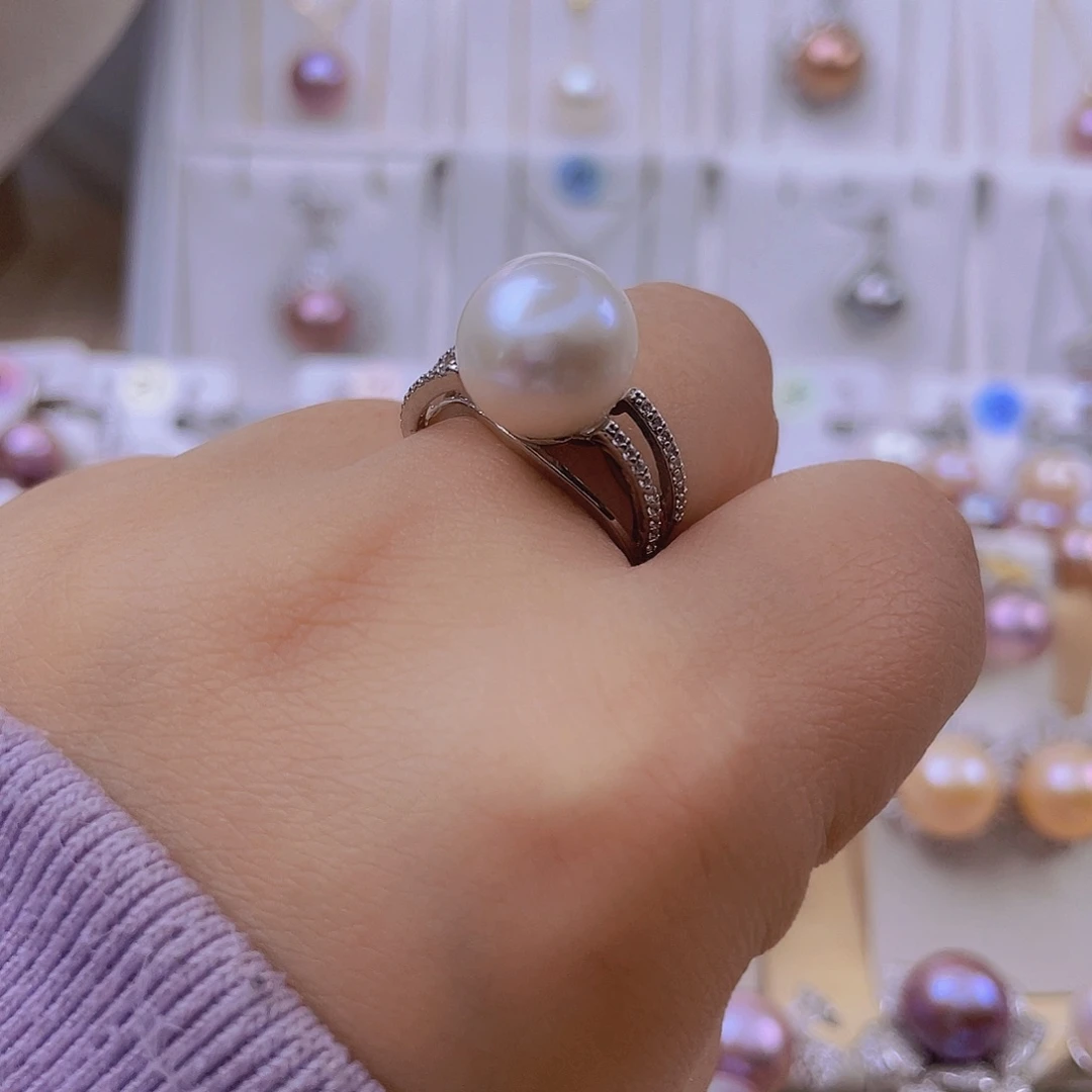 未镶嵌淡水珍珠戒指