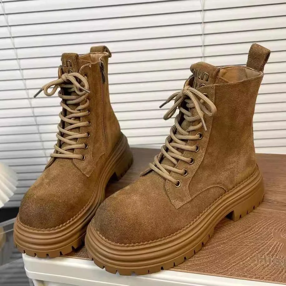 UDSK 香港UDSK 香港udsk 香港磨砂牛皮孔马丁靴女新款复古短靴户