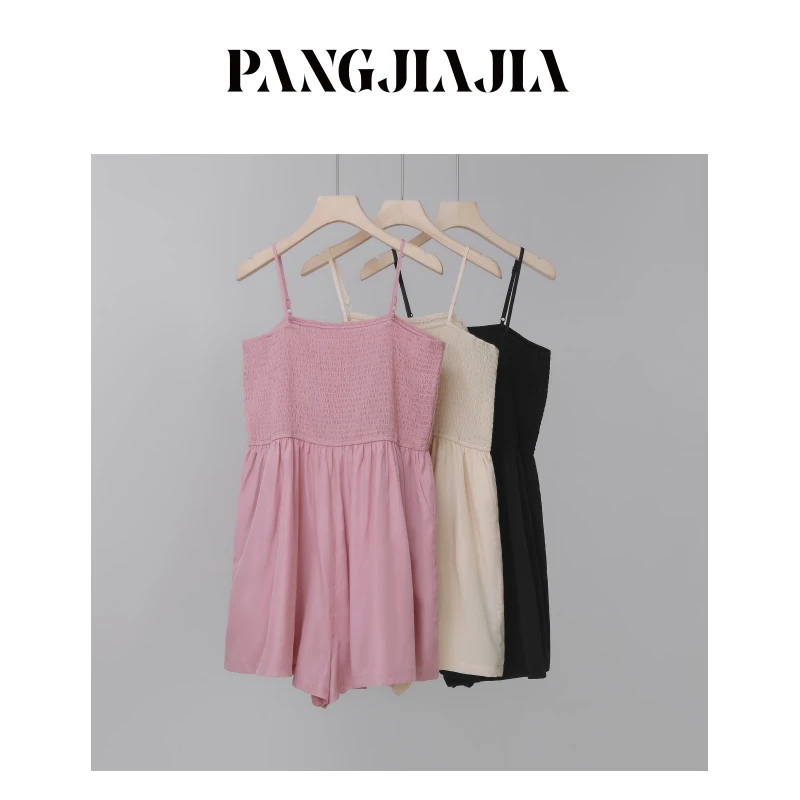 【胖佳佳】0感空气 春夏时尚薄款吊带短裤H624A01197-1