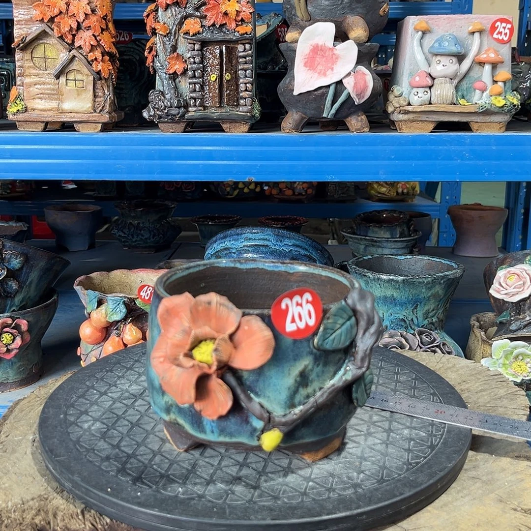 266 号陶然花器手工花盆