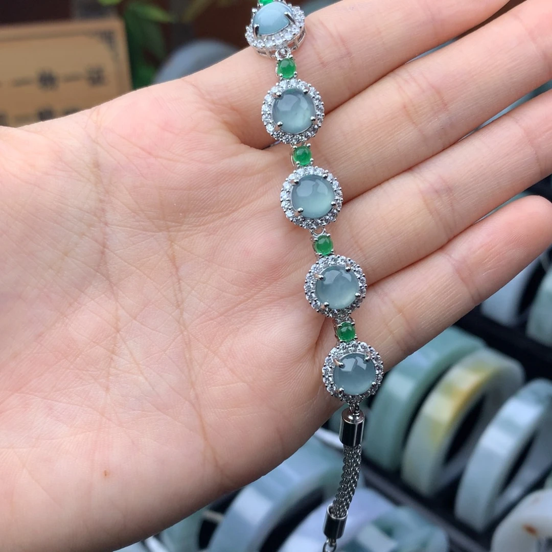 未镶嵌手链翡翠翡翠手链