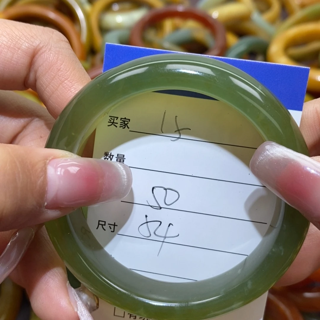 未镶嵌蛇纹石玉手镯小*