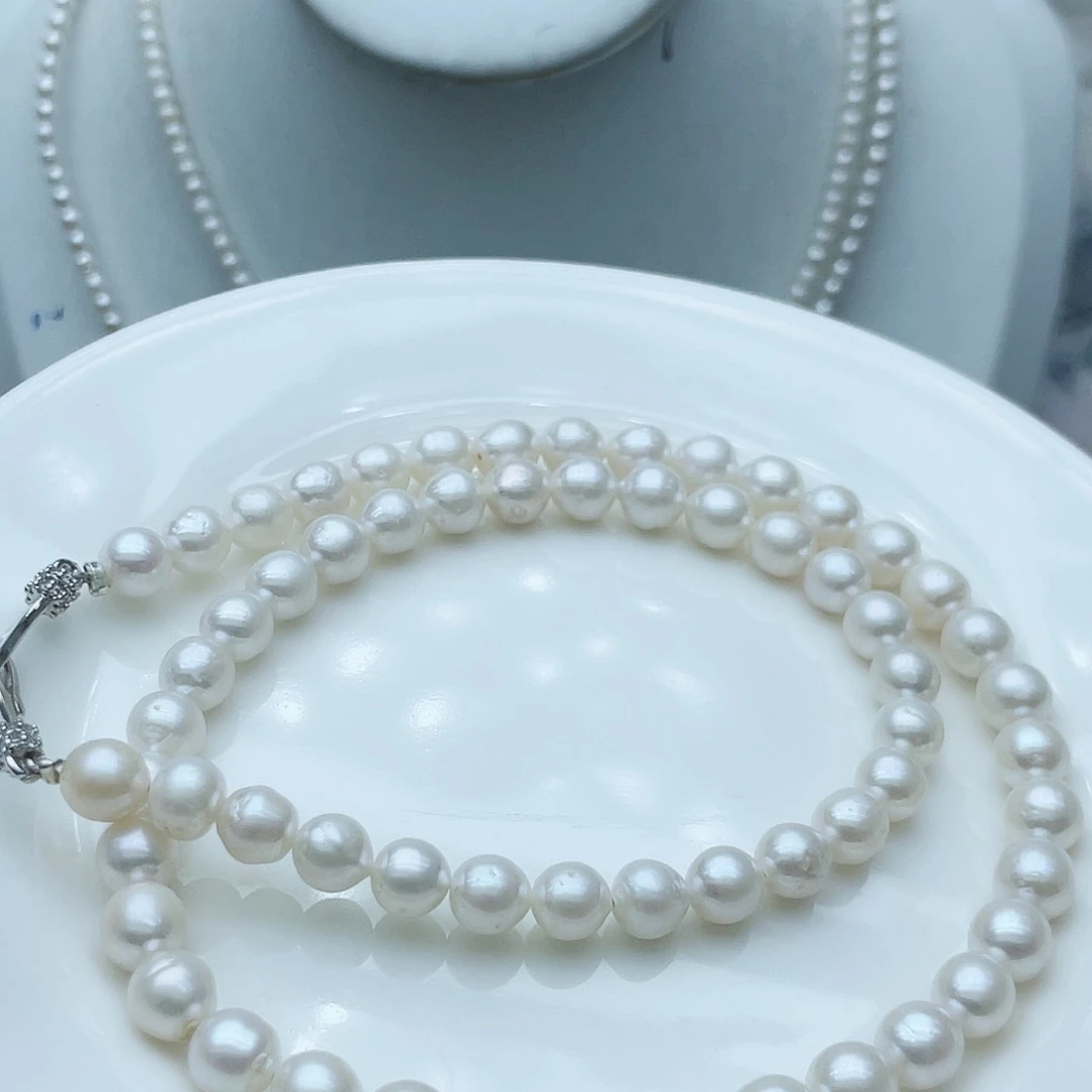 淡水珍珠颈饰钛钢