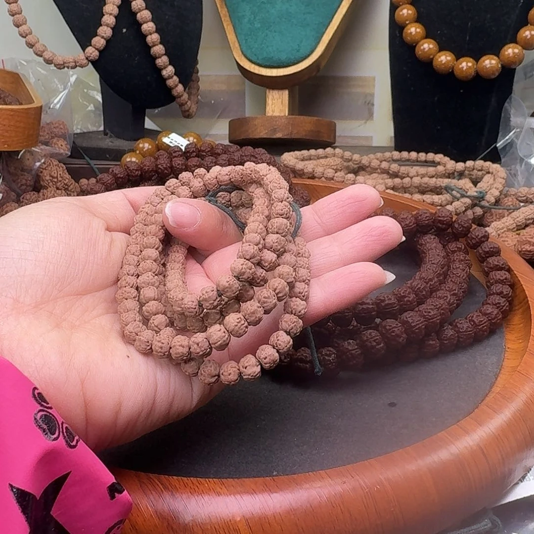 金刚菩提吊坠拿***铁108佛手