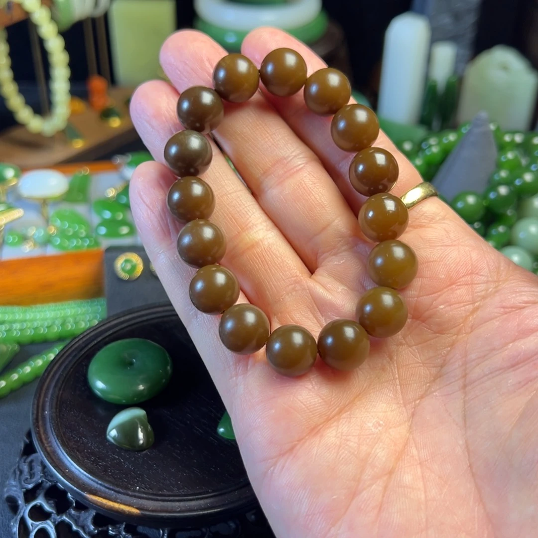 和田玉未镶嵌手链