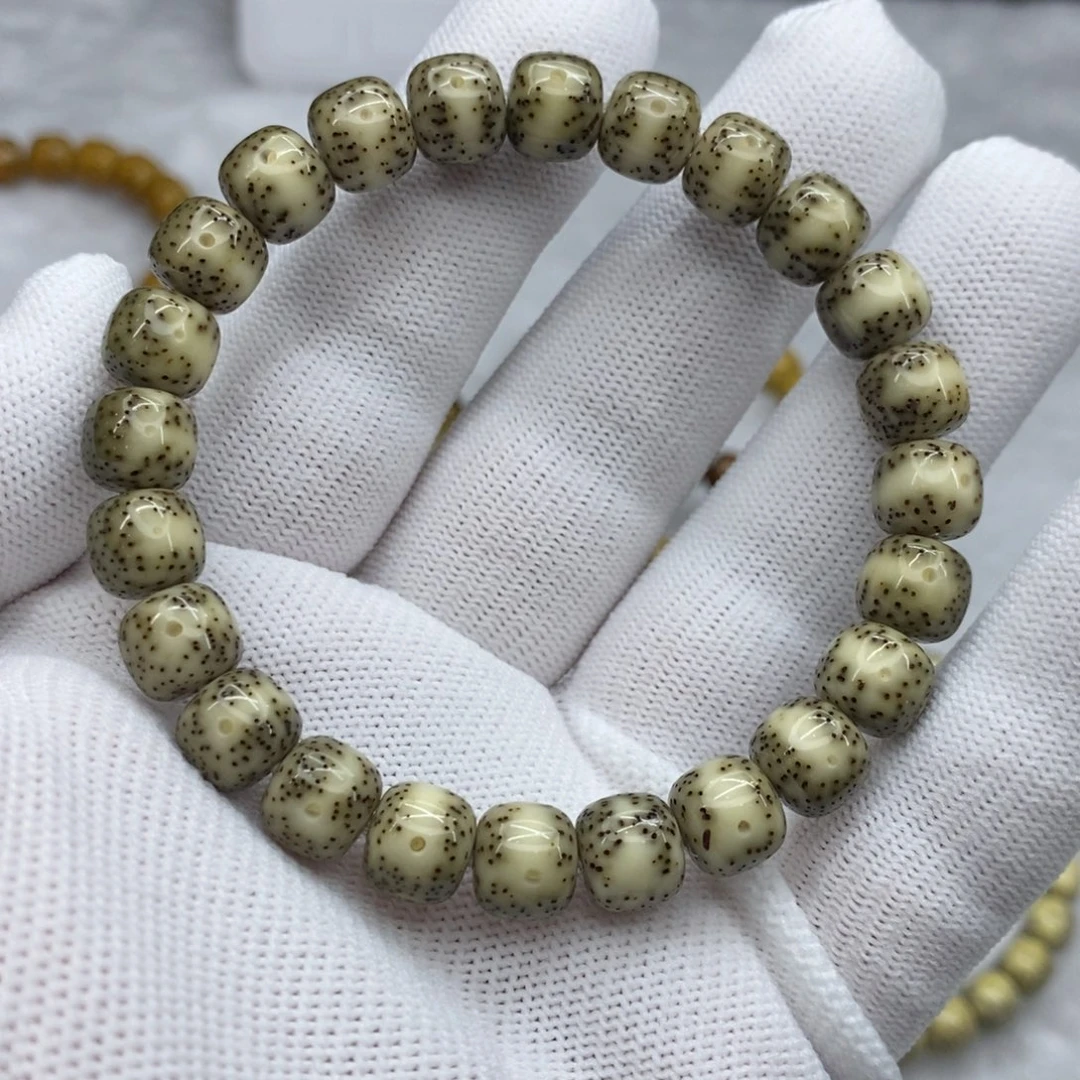 星月菩提手串9.5一线天斑马线