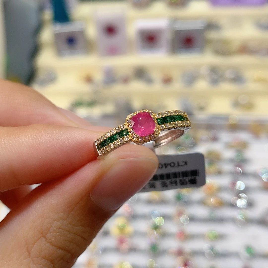 尖晶石银S925镶嵌戒指