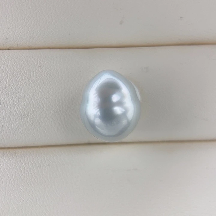 颈饰未镶嵌海水珍珠12.5mm 澳白 银蓝