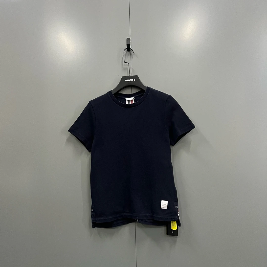 95新 THOMBROWNE 藏青色条纹圆领短袖 0码/4500/