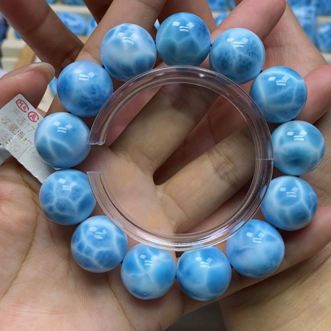 针钠钙石（海纹石）未镶嵌手链