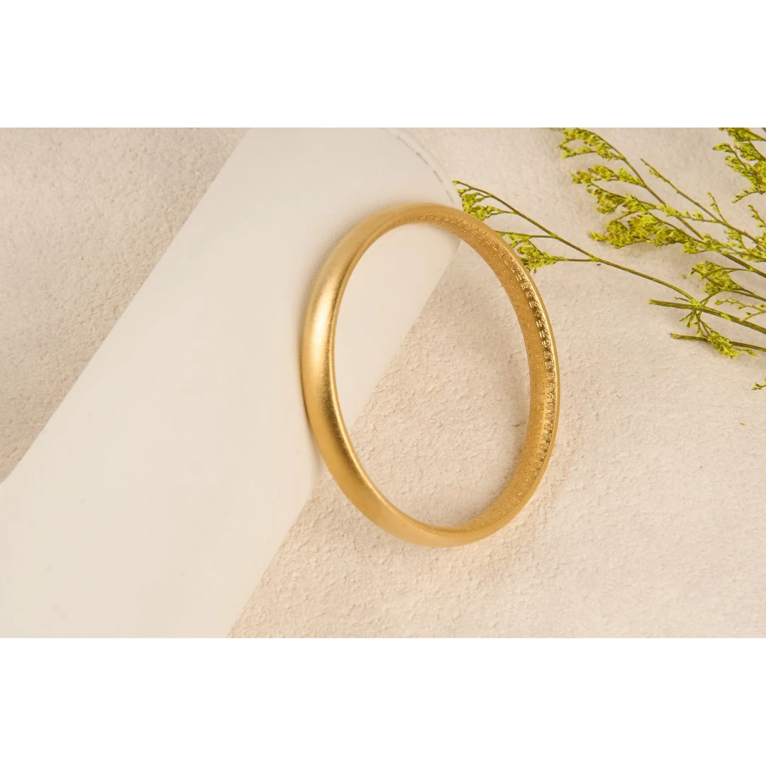 【陆总甄选】磅礴大气泥鳅背心经素圈合金手镯【SCS08】