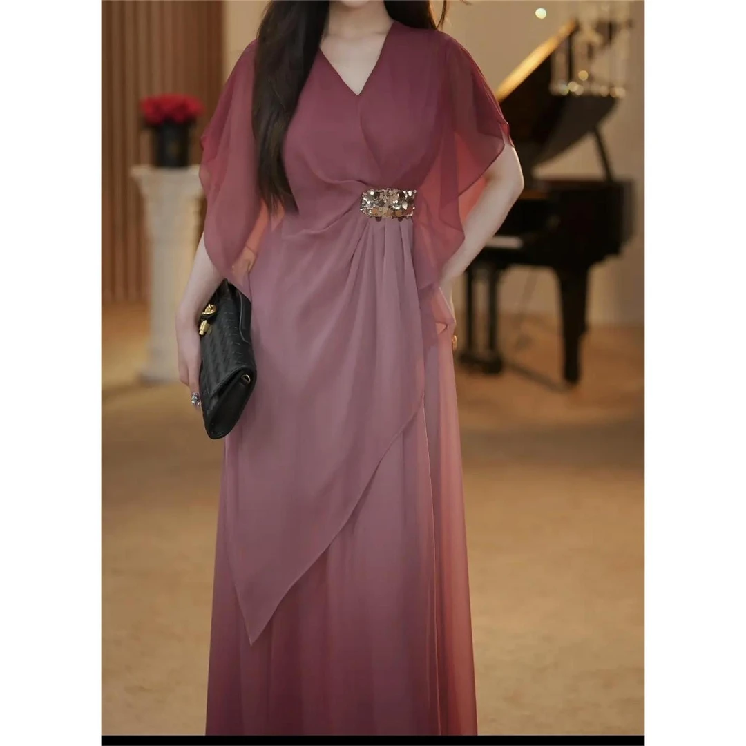 【恩雅】琉璃仙境 小众气质仙气高级设计感显瘦连衣裙-YL20233