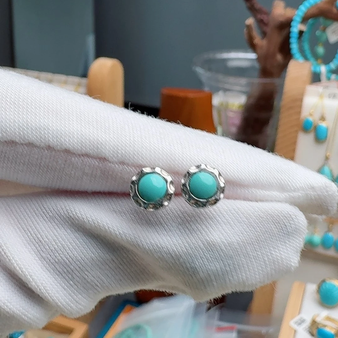 绿松石银S925镶嵌珠宝奇石