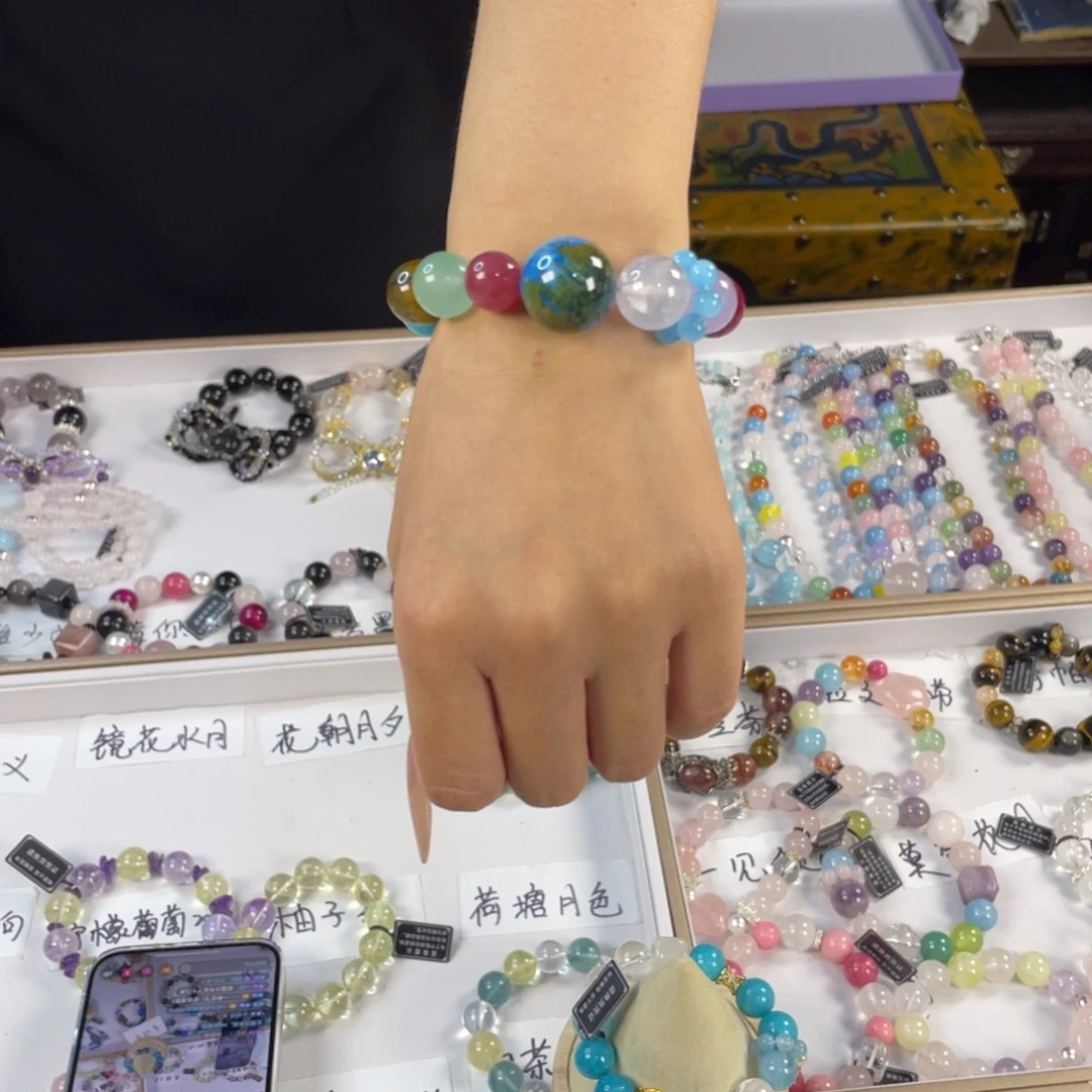 烟晶手链银S925镶嵌