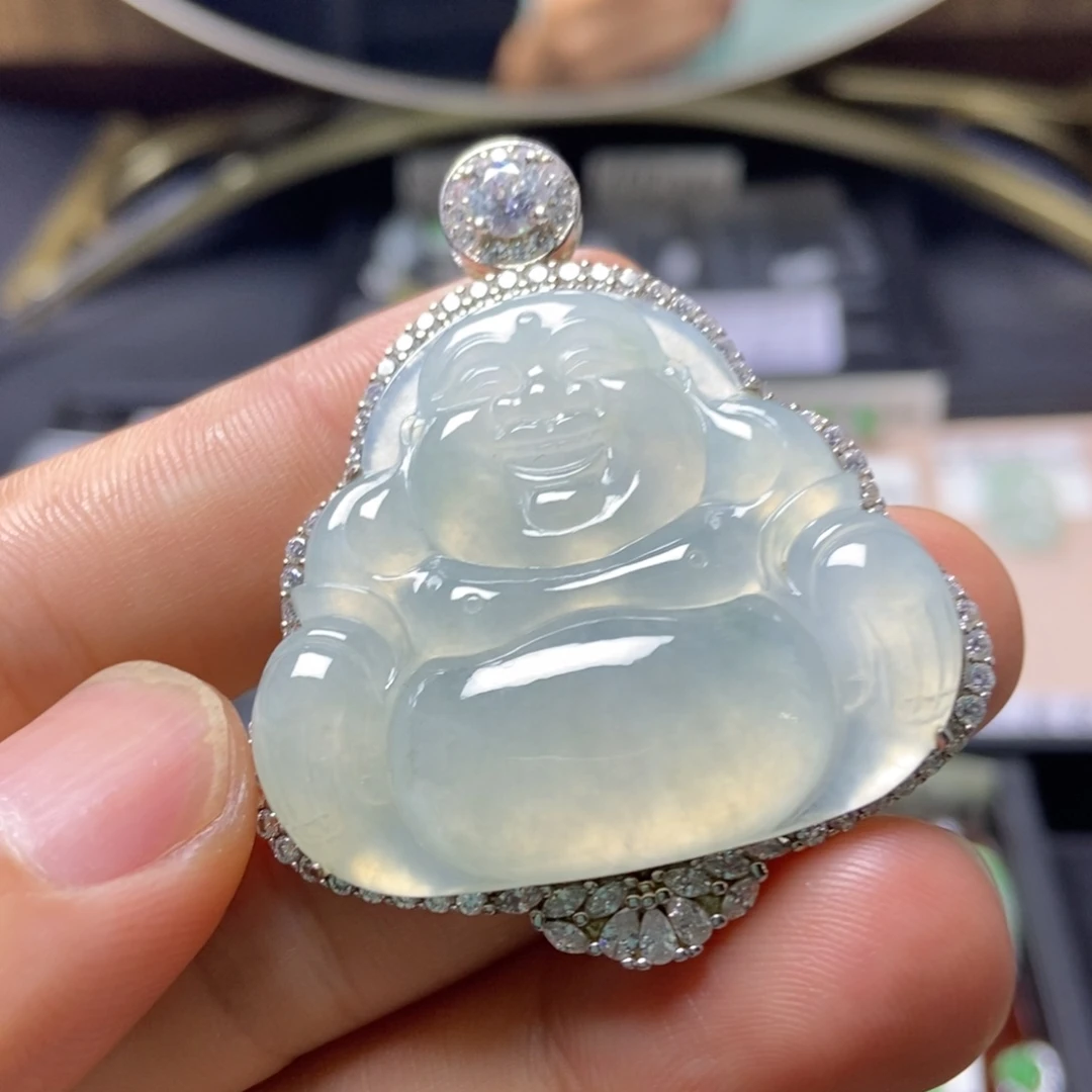 翡翠银S925镶嵌颈饰