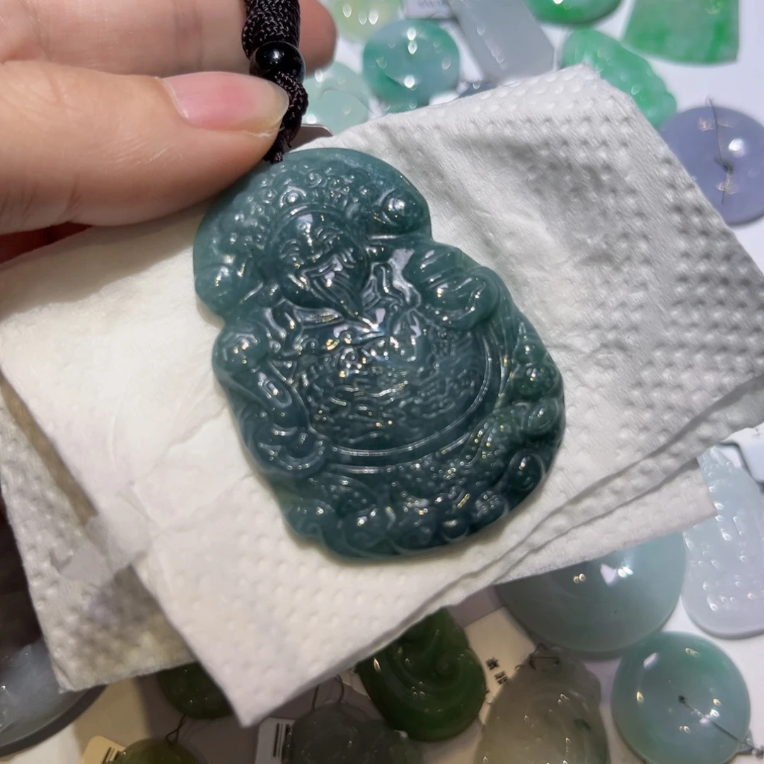 翡翠颈饰未镶嵌天然翡翠A货