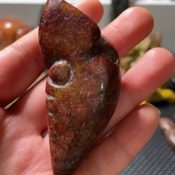 蛇纹石玉未镶嵌挂件