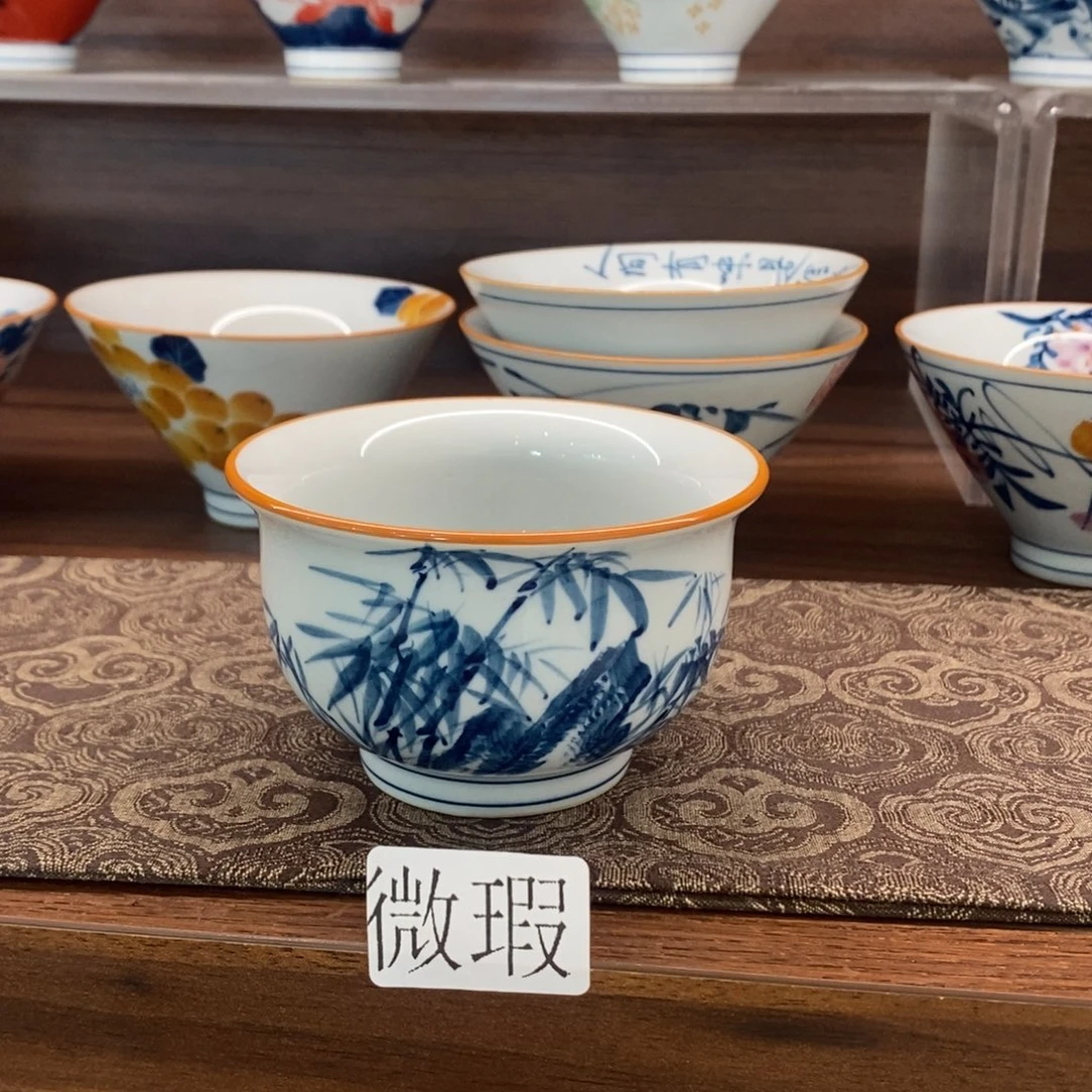 釉下彩老陶泥手工绘制