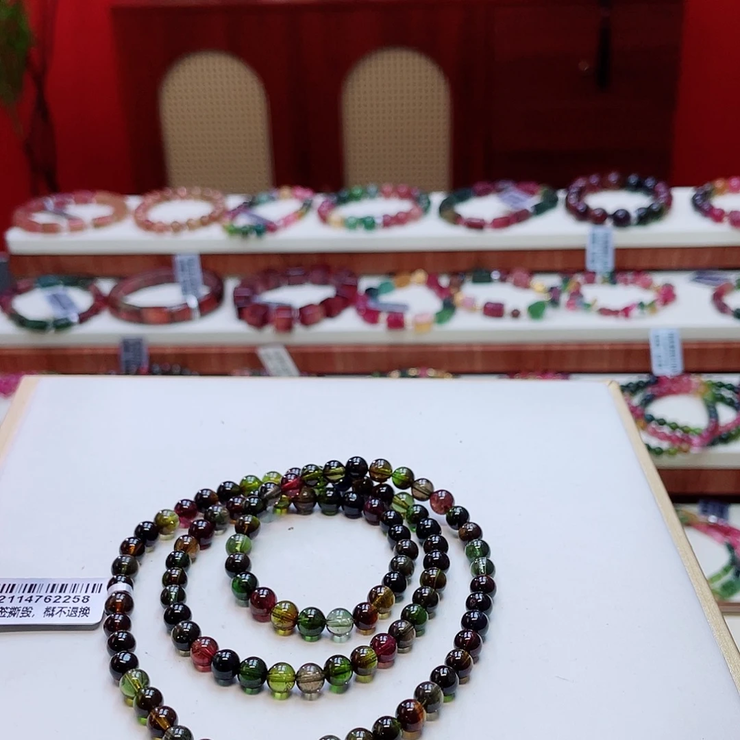 碧玺手串未镶嵌多样性发其一