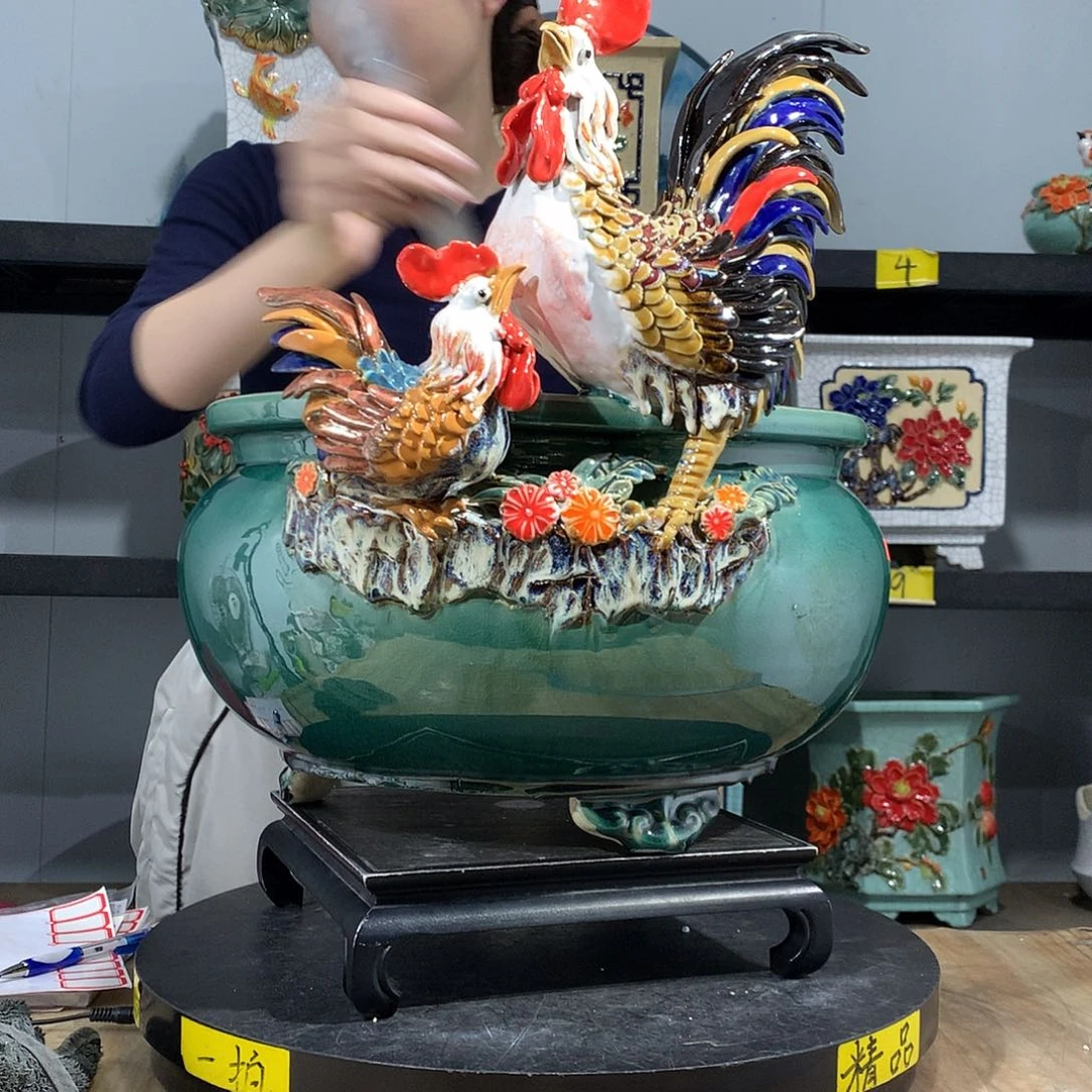 淳****姐高温烧制石湾盆不退换