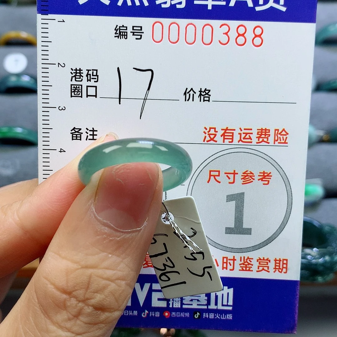 翡翠未镶嵌戒指天然