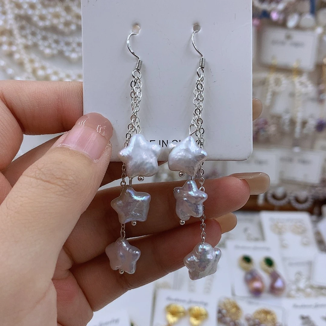 项链银S925镶嵌淡水珍珠