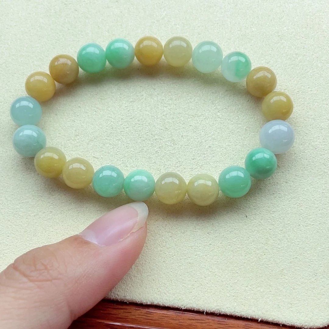 翡翠手链未镶嵌缅甸翡翠A货