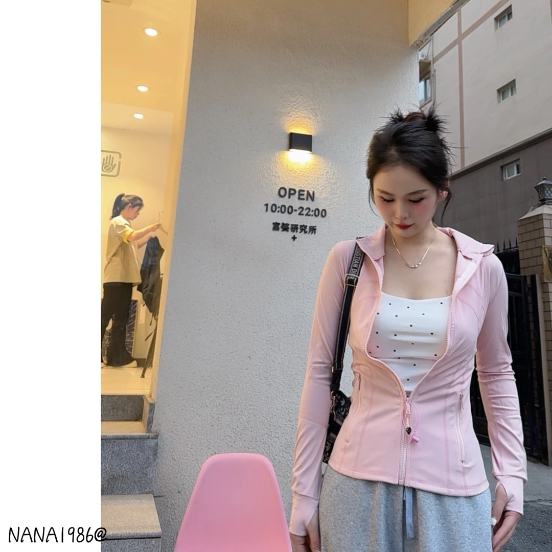 NANA家【完美身材】运动紧身修身外套@1181