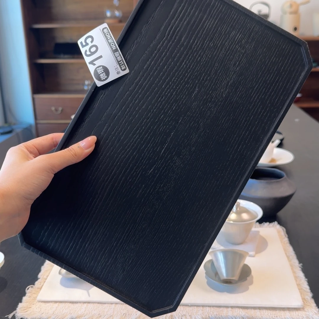 微瑕白蜡木实木茶盘