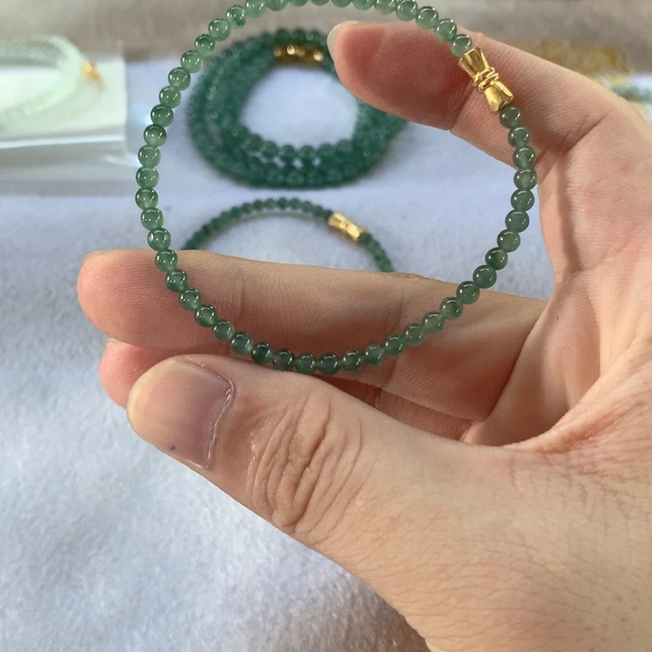 定制翡翠未镶嵌定制翡翠珠串