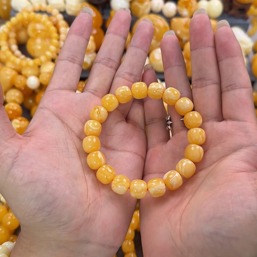 蜜蜡未镶嵌珠宝奇石同料12mm