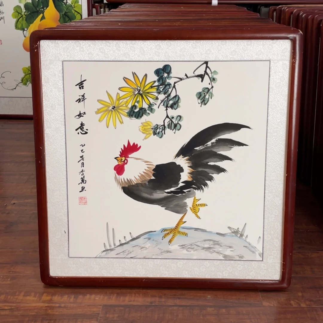 国画带框尺寸63*63厘米