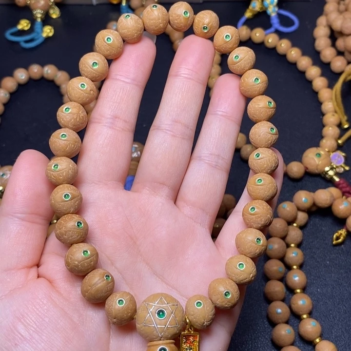 凤眼菩提手串12+绿眼