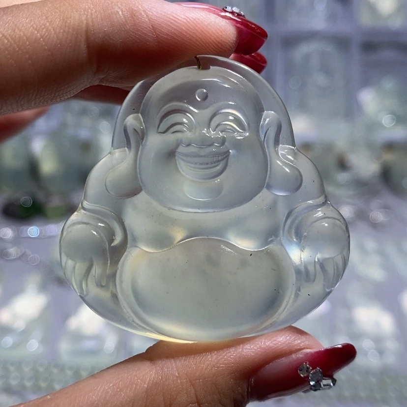【闪购商品】岫玉颈饰未镶嵌小**?肚佛