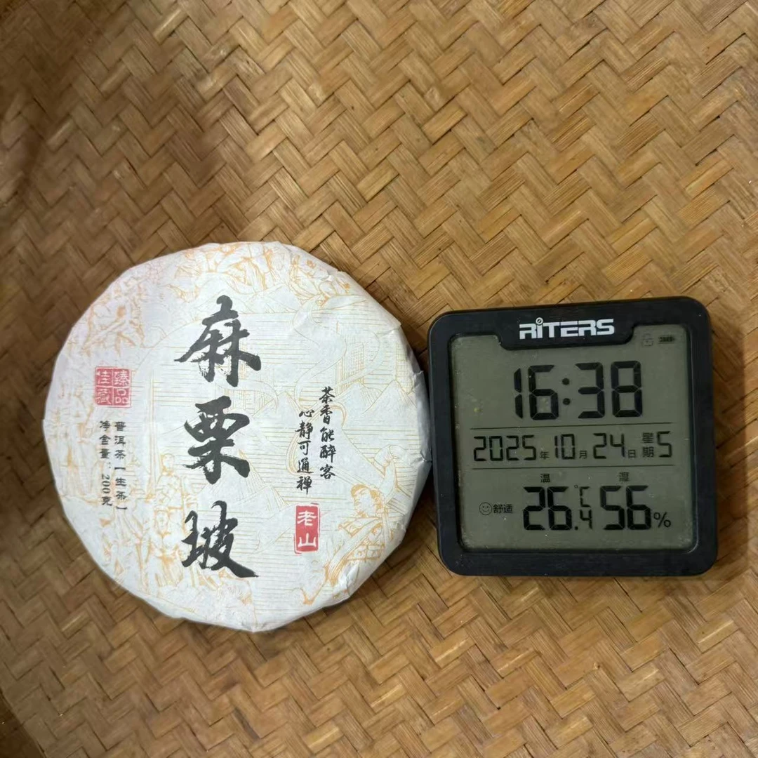 2025年麻栗坡老山普洱生茶饼200克DT1号10月24日