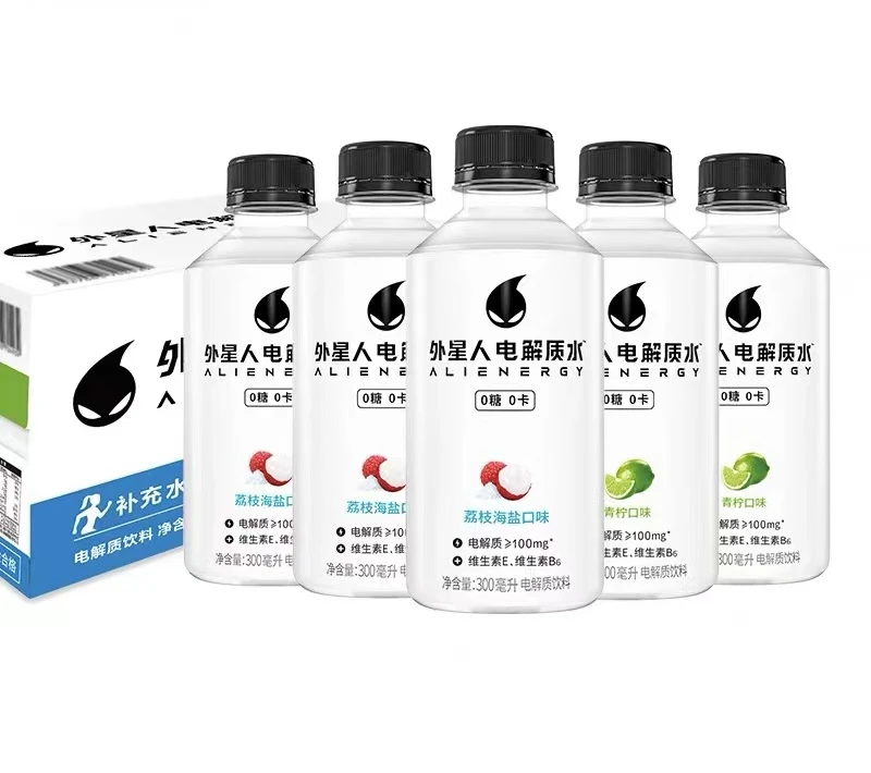 外星人电解质水青柠味0糖0卡元气运动健身饮料迷你装 300ml*12瓶