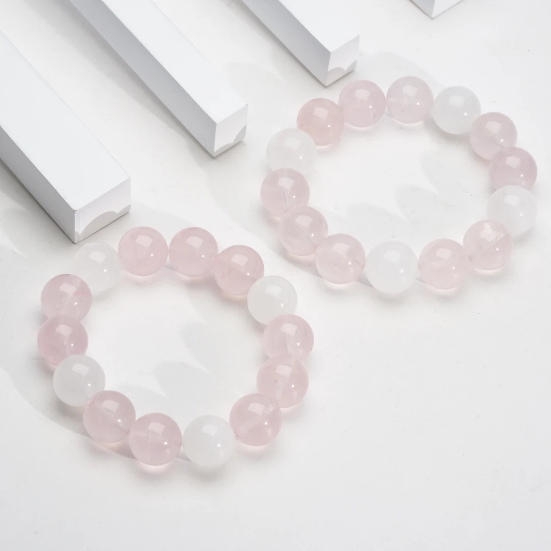 【小北珠宝】水晶DIY单圈手串约13.5mm+【多样性发一件】25-WL60X245