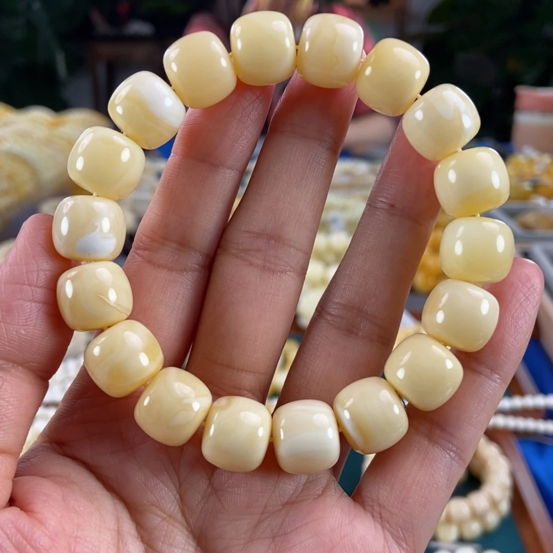 琥珀未镶嵌珠宝奇石13同料浓白蜡老型25.67