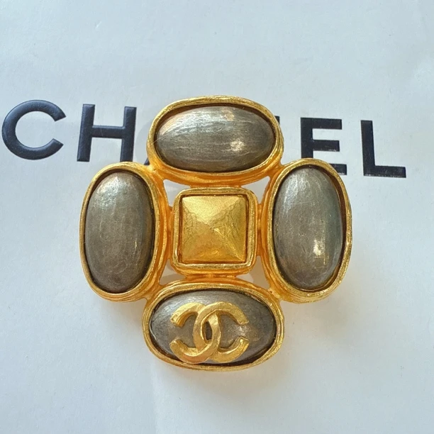 95新 Chanel/香奈儿 Chanel vintage香奈儿中古陨石胸针