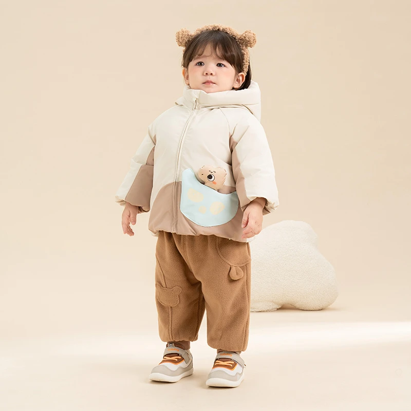 【三防】婴幼儿羽绒服冬季新款连帽保暖外套男女童加厚防风上衣