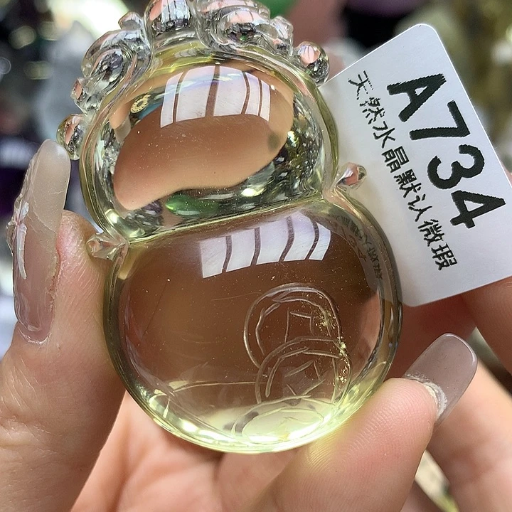 水晶摆件未镶嵌美****钱水晶