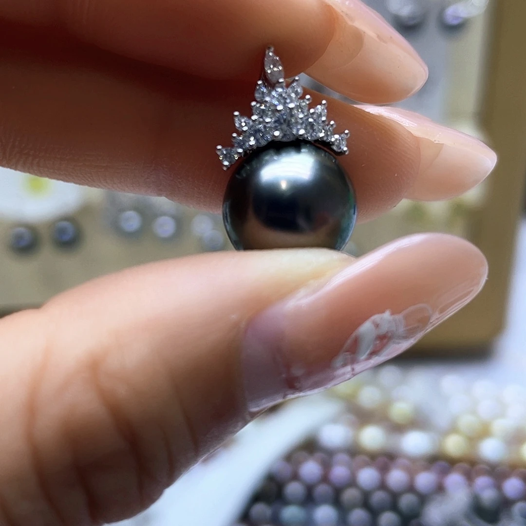 海水珍珠颈饰银S925镶嵌