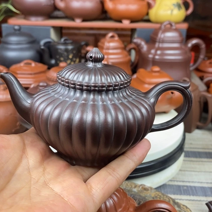 二***哥紫砂茶壶双节特价220cc