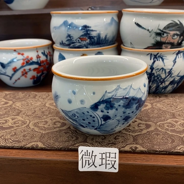 釉下老陶泥手工绘制