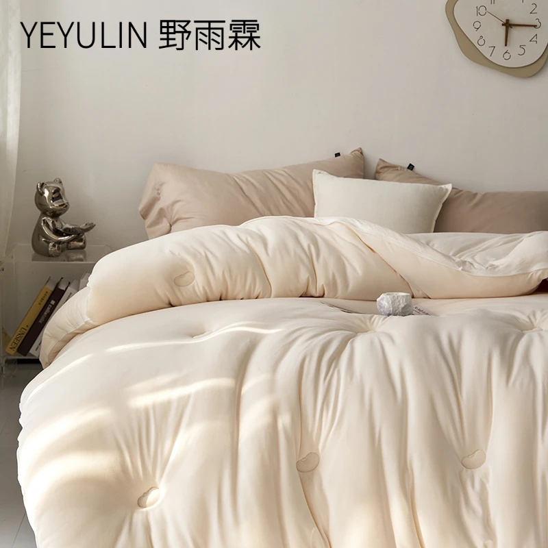 超软糯针织棉大豆纤维被子被芯冬季加厚保暖春秋被学生单双人冬被