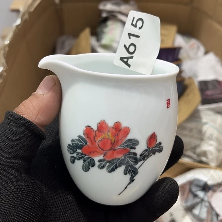 瓷片茶摆件工艺品摆件666