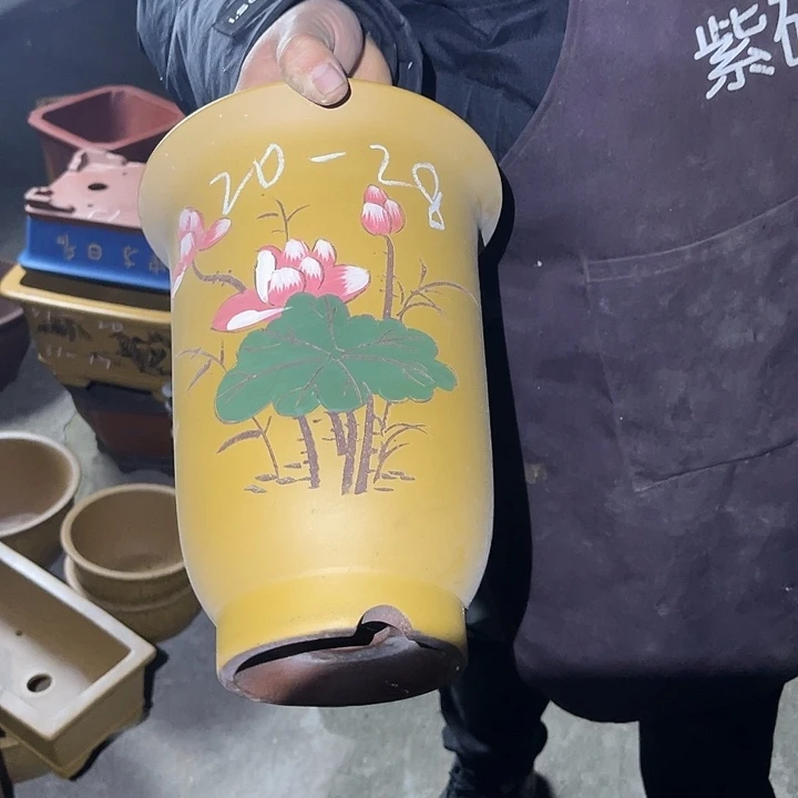 紫砂花盆紫砂等传统