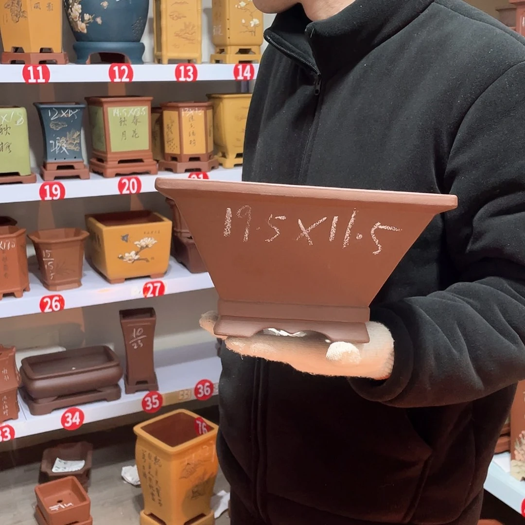 紫砂天心紫砂手工花盆